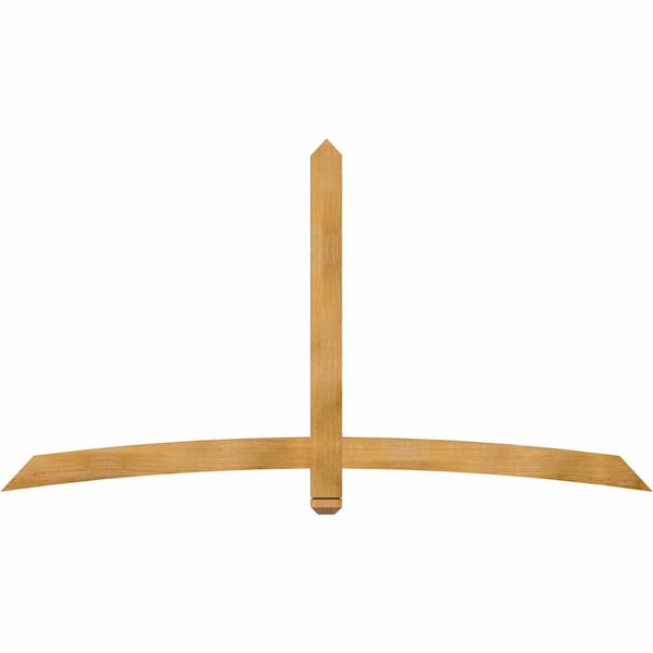 Ekena Millwork Bellingham Rough Sawn Timber Gable Bracket, Western Red Cedar, 84"W x 45"H x 2"D x 4"F, 13/12 Pitch GBW084X45X0204BEL00RWR - main